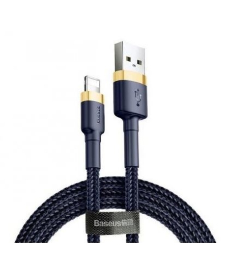 Кабел Baseus, Cafule, USB - Lightning, 2.4A, за IPhone, 1m., (CALKLF-BV03) , Син