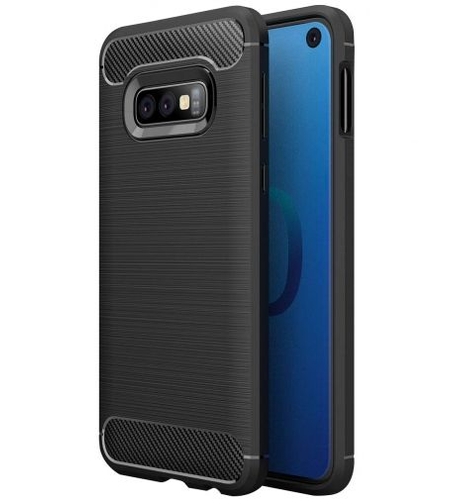 Anti Shock гръб Carbon за Samsung G970 Galaxy S10e, Черен