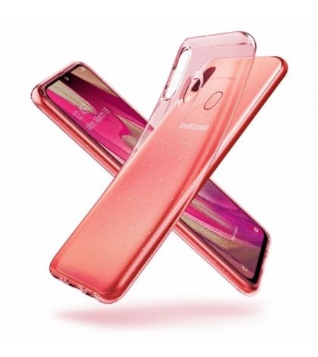 Силиконов гръб Lily Crystal Glitter за Samsung A405 Galaxy A40, Розов