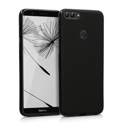 Силиконов гръб Matt Frosted за Huawei P Smart, Черен