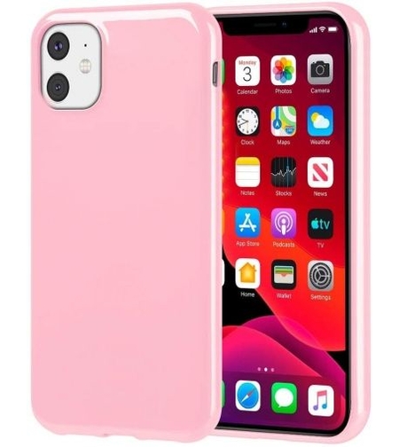 Силиконов кейс Jelly за IPhone 12 Mini, Бледо розов