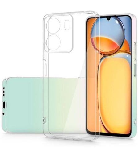 Силиконов кейс Armor Anti Shock за Xiaomi Redmi 13C 4G, Защита около камерите, Прозрачен