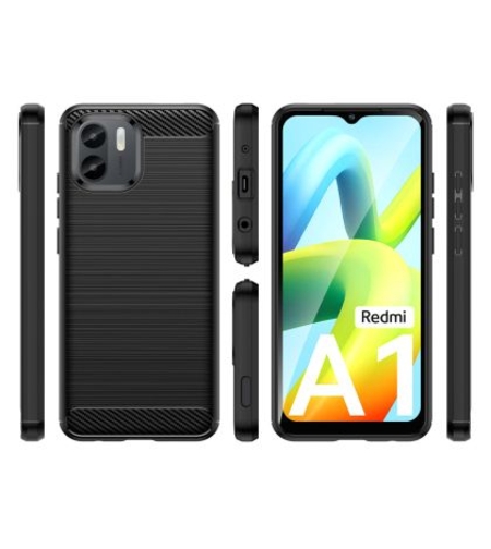 Anti Shock гръб Carbon за Xiaomi Redmi A1, Черен