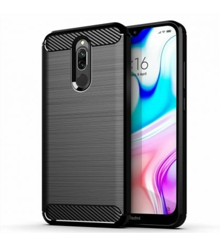 Anti Shock гръб Carbon за Xiaomi Redmi 8, Черен
