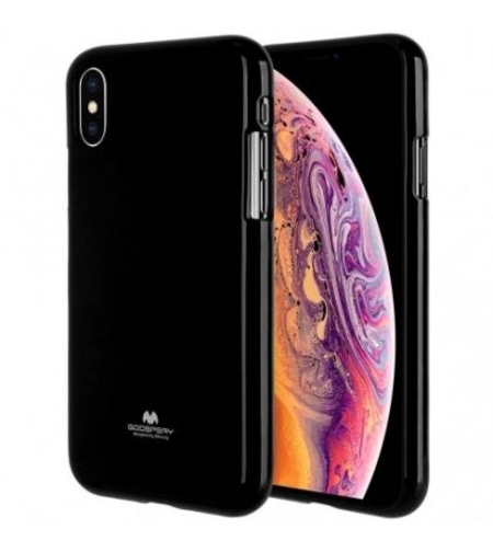 Луксозен силиконов гръб Jelly Mercury Goospery за IPhone XR, Черен