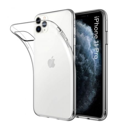 Ултра тънък силиконов гръб за IPhone 11 Pro, Прозрачен