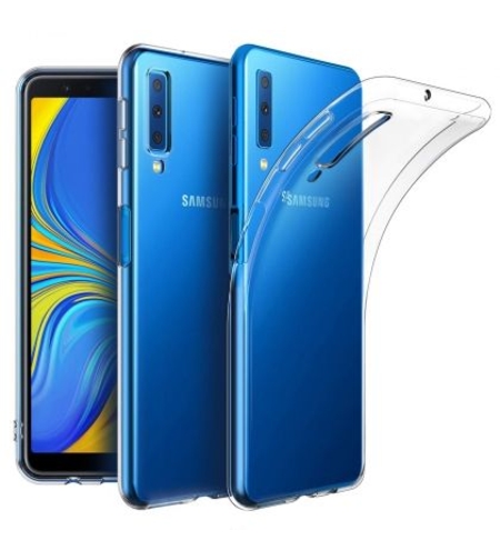 Ултра тънък силиконов гръб за Samsung A750 Galaxy A7 2018, Прозрачен