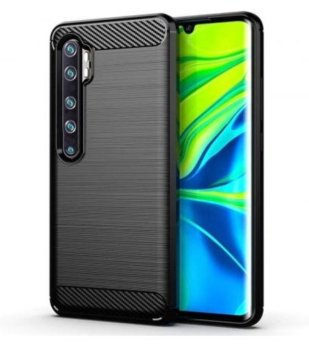 Anti Shock гръб Carbon за Xiaomi MI Note 10/Note 10 Pro, Черен