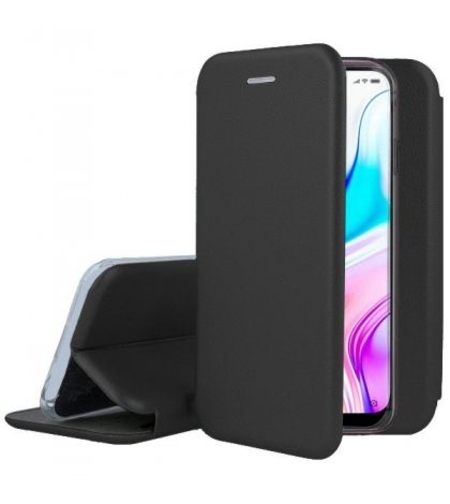 Луксозен кожен калъф Vennus Soft Book за Xiaomi Redmi 8, Черен
