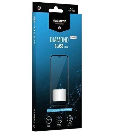 Стъклен протектор MyScreen за Samsung Galaxy S23 Plus Diamond Glass Edge Full Glue Cover, Черен