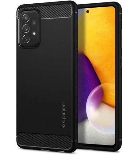 Кейс Spigen, Rugged Armor, за Samsung A725/A726 Galaxy A72 4G/5G, Черен Matt