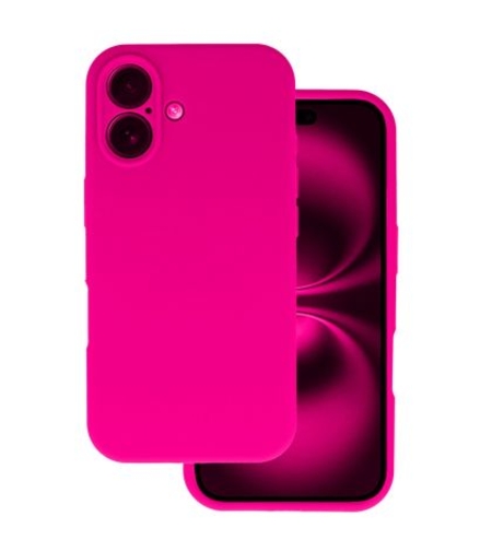 Кейс Silicone Lite за IPhone 16, Розов фуксия