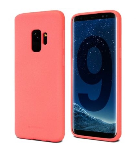Луксозен гръб Mercury Goospery Soft Feeling за Samsung Galaxy S9, Розов