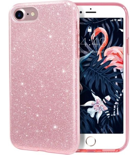 Силиконов гръб Emily Shining за IPhone 6/6S, Розов
