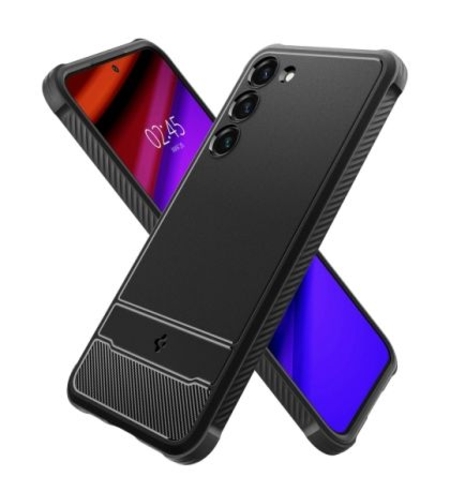 Кейс Spigen, Rugged Armor, за Samsung Galaxy S23 (ACS05711), Черен Matt