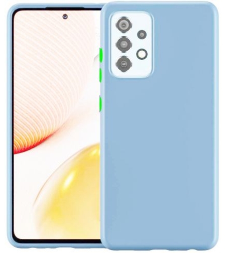 Силиконов матиран гръб SoftSolid за Samsung A725/А726 Galaxy A72 4G/5G, Небесно синьо