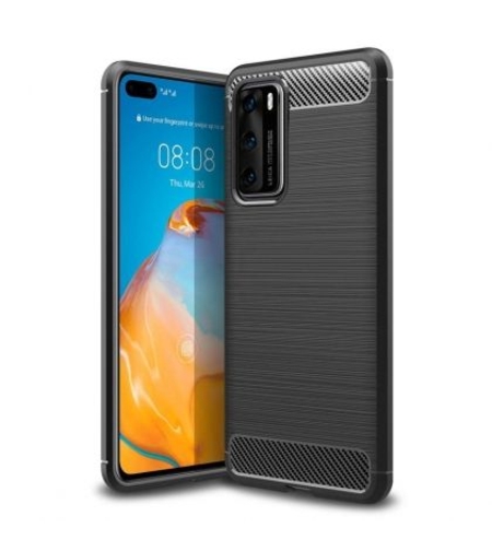 Anti Shock гръб Carbon за Huawei P40, Черен