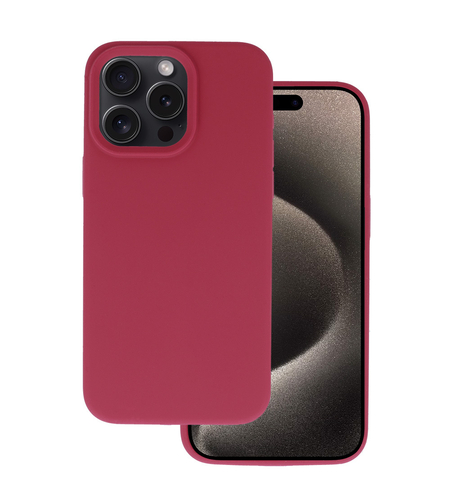 Кейс Silicone Lite за IPhone 15, Червен
