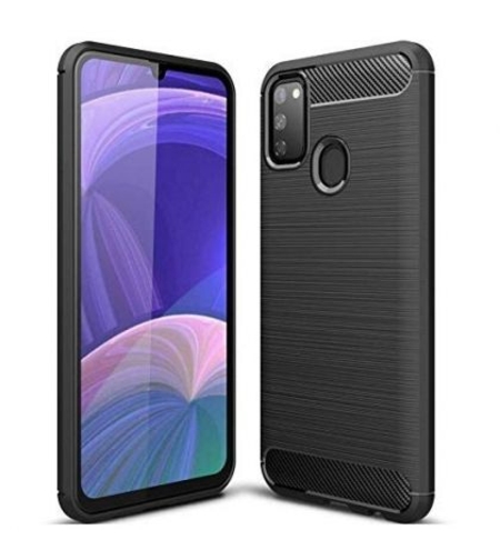 Anti Shock гръб Carbon за Samsung M215/M307 Galaxy M21/M30S, Черен
