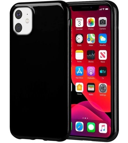 Силиконов кейс Jelly за IPhone 12 Mini, Черен
