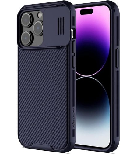 Кейс Nillkin със защита за камера, Camshield Pro PC+TPU, за Iphone 14 Pro Max, Мастилено лилав