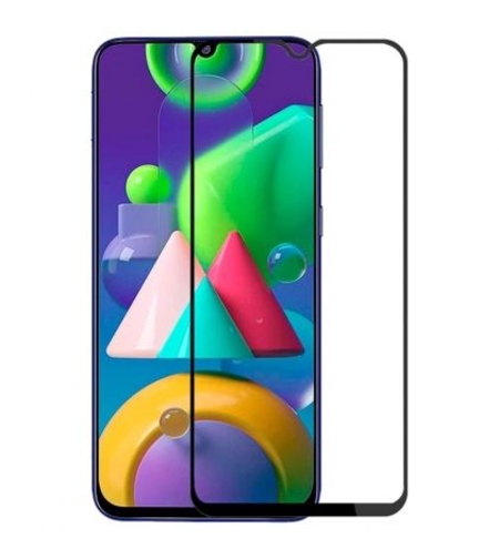 5D Стъклен протектор Hard Glass Full Glue Cover за Samsung M215 Galaxy M21, Черен