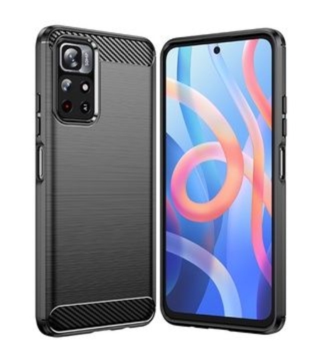 Anti Shock гръб Carbon за Xiaomi Redmi 10, Черен