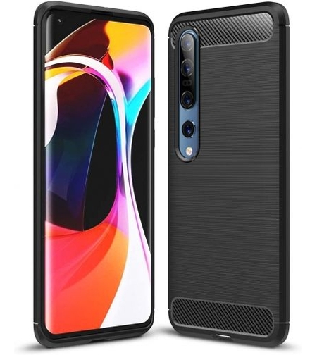 Anti Shock гръб Carbon за Xiaomi MI 10/MI 10 Pro, Черен