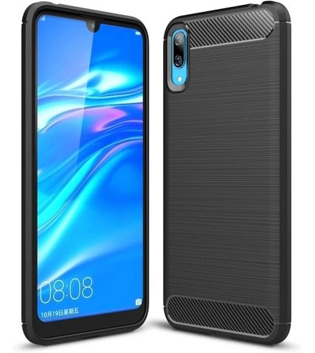 Anti Shock гръб Carbon за Huawei Y7 Pro 2019, Черен