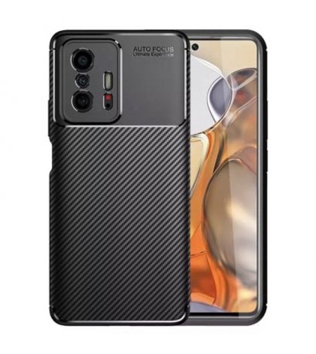 Кейс Vennus Carbon Elite за Xiaomi 11T/11T Pro, Защита около камерите, Черен