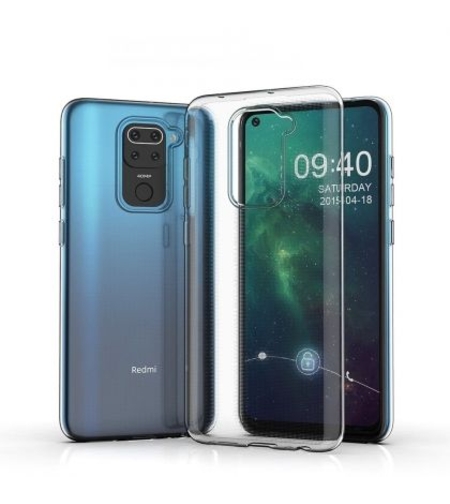 Плътен силиконов гръб Perfect 2mm за Xiaomi Redmi Note 9, Прозрачен