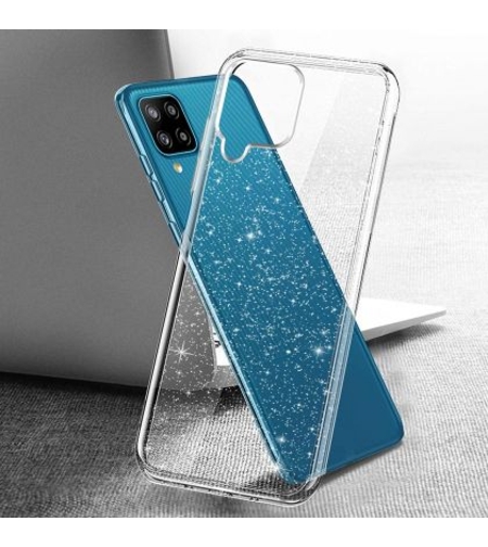 Силиконов блестящ гръб Lily Crystal Glitter за Samsung Galaxy A22 4G, Прозрачен