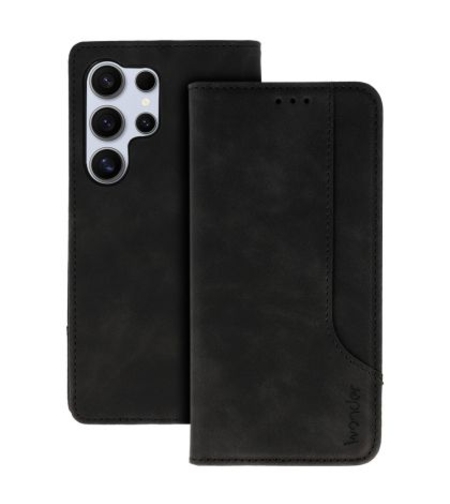Калъф Flip Book Wonder Prime, за Samsung Galaxy S23 Ultra, Черен