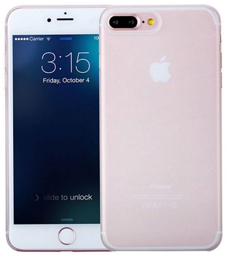 Ултра тънък силиконов гръб за IPhone 7/8 Plus (5,5''), Прозрачен