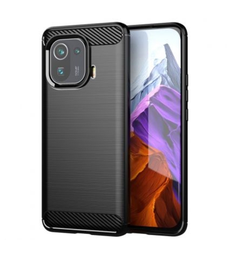 Anti Shock гръб Carbon за Xiaomi Mi 11 Pro, Черен
