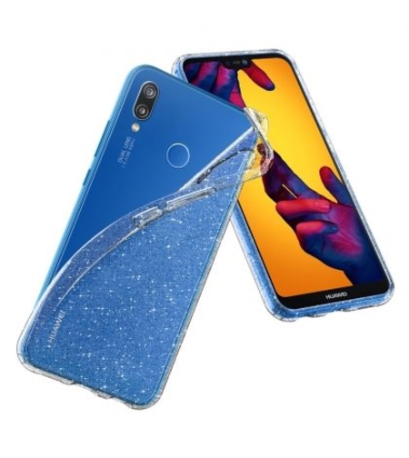 Силиконов блестящ гръб Lily Crystal Glitter за Huawei P30 Lite, Прозрачен