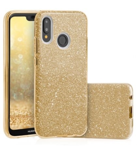 Силиконов гръб Emily Shining за Huawei P20 Lite, Златен