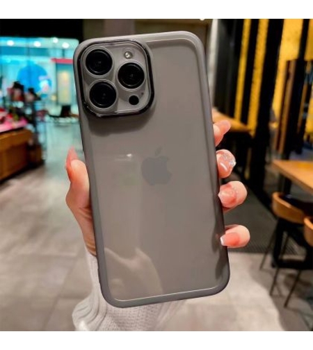 Силиконов кейс Protective Lens, IPhone 13 Pro Max, Защита на камерите и обективите, Черен прозрачен