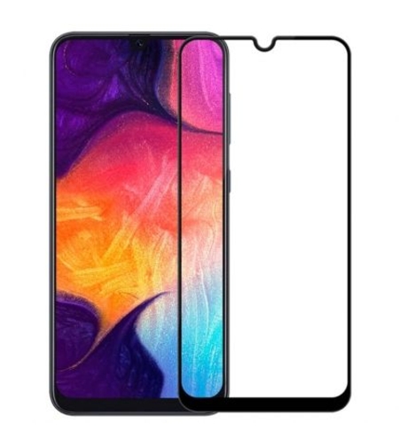 Хибридно фолио, стъклен протектор Full Glue Cover Hard Ceramic Glass за Samsung Galaxy A10/M10, Черен