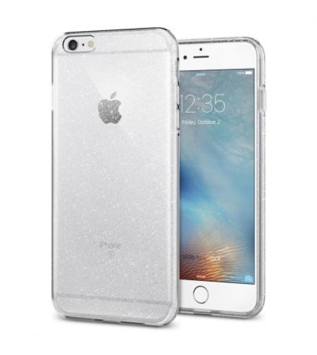 Силиконов блестящ гръб Lily Crystal Glitter за IPhone 6/6S, Прозрачен
