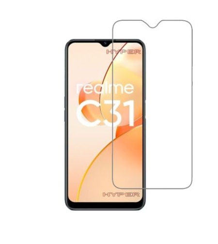 Стъклен скрийн протектор, 2.5D Hard Glass за Realme C31, Прозрачен