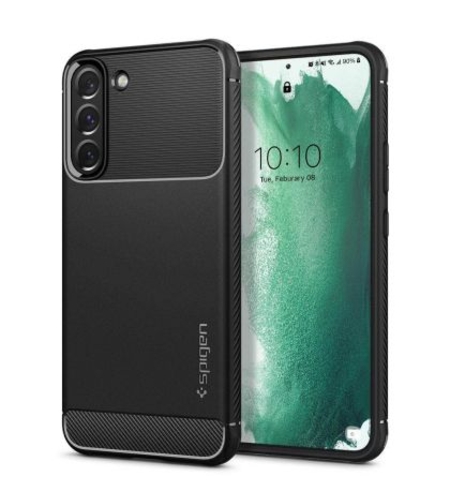 Кейс Spigen, Rugged Armor, за Samsung Galaxy S22 Plus (ACS03952), Черен Matt