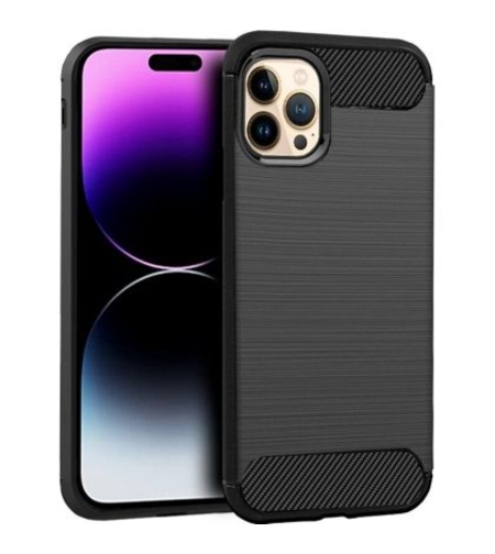 Anti Shock гръб Carbon за Iphone 14 Pro, Черен
