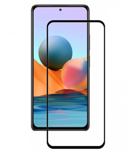 5D Стъклен протектор Full Glue Cover за Xiaomi Redmi Note 10 5G, Черен