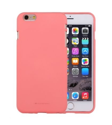 Луксозен гръб Mercury Goospery Soft Feeling за IPhone 6/6S, Розов