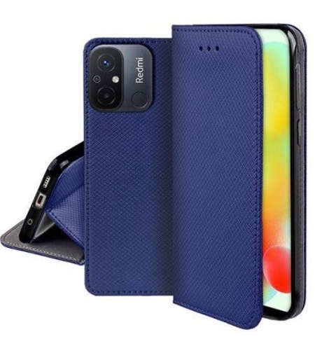 Калъф Flip Book Smart Magnet за Xiaomi Redmi 12C/11A, Син