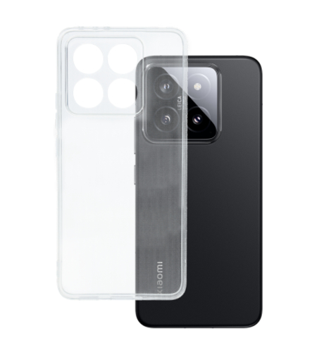 Силиконов кейс Perfect 2mm, за Xiaomi 14T, Защита около камерата, Прозрачен