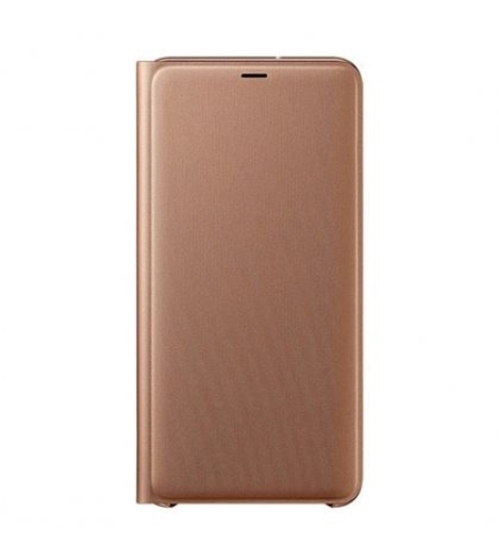 Оригинален калъф Flip Wallet за Samsung A750 Galaxy A7 2018, Златен