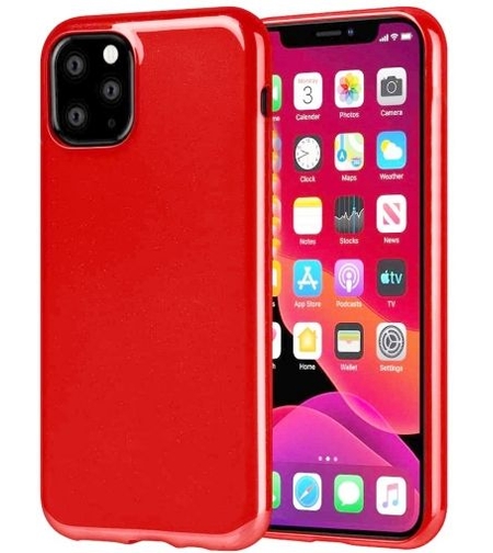 Силиконов кейс Jelly за IPhone 12/12 Pro, Червен