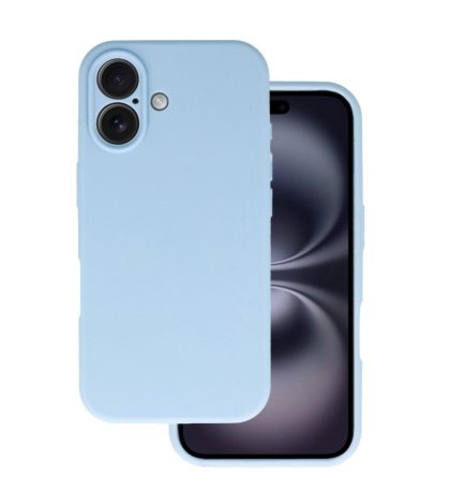 Кейс Silicone Lite за IPhone 16, Небесно син